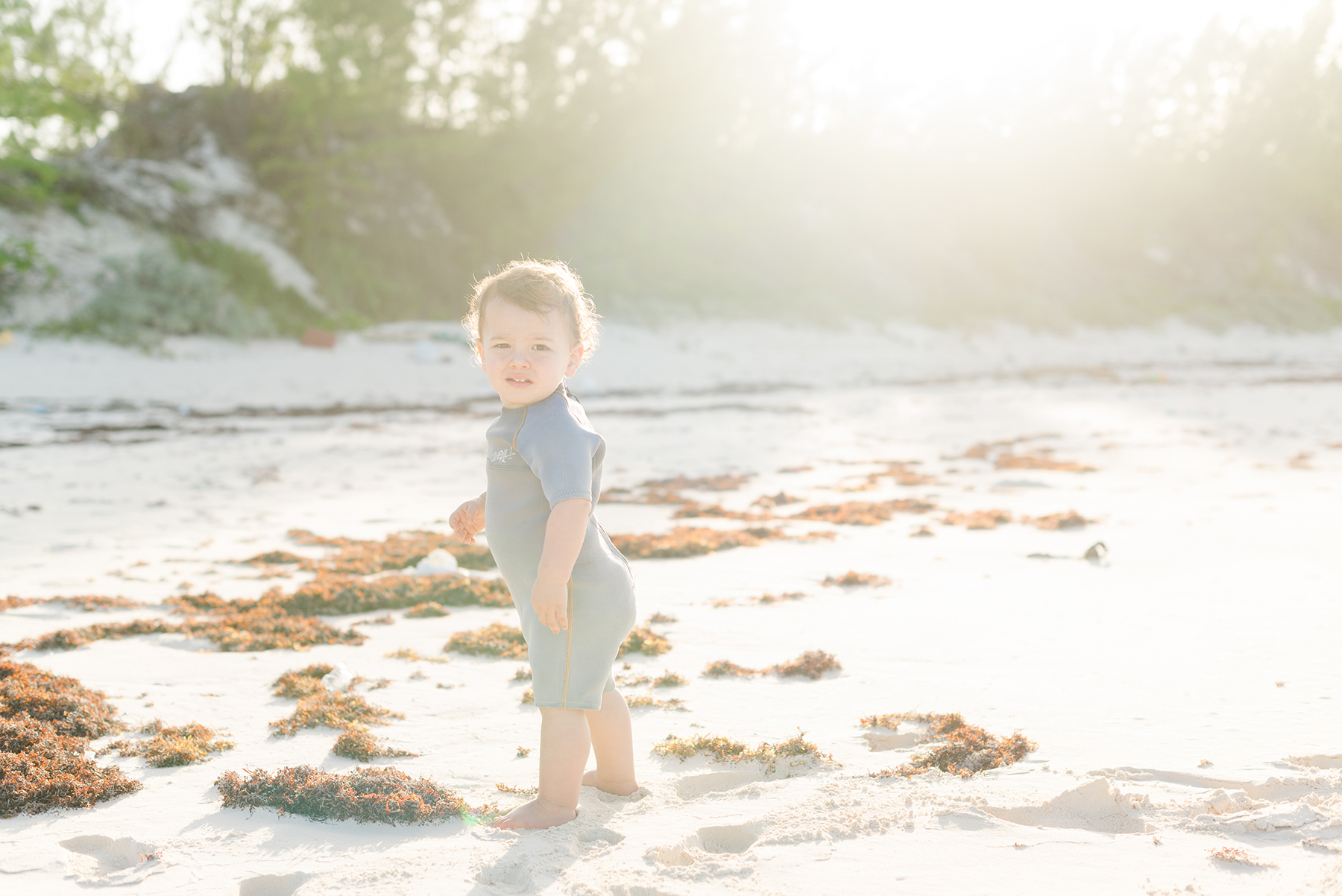 Cute-boy-smiling-on-beach