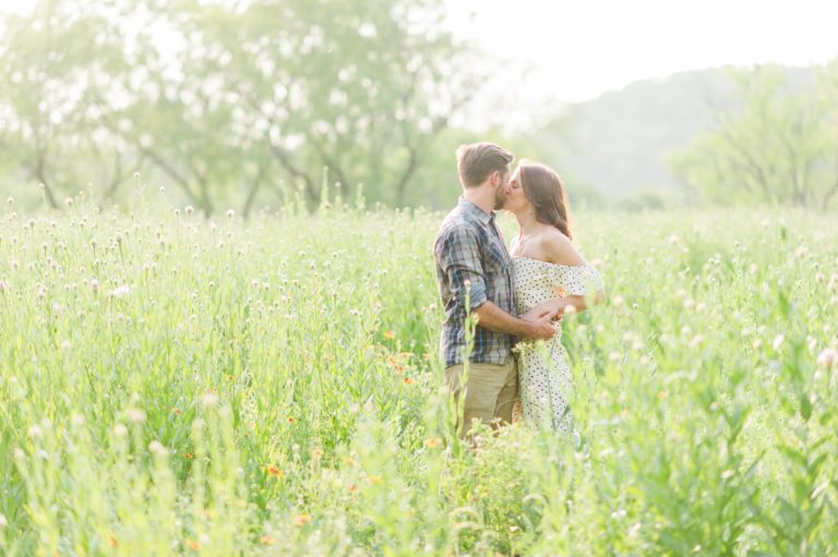 wildflower-engagement-session-couple-tall-grass