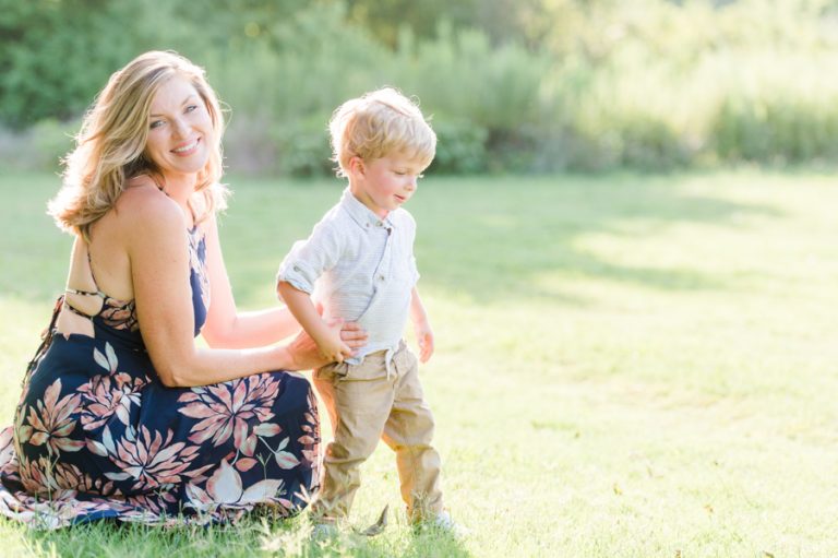 mom-and-son-candid-moment-fall-family-photos-austin
