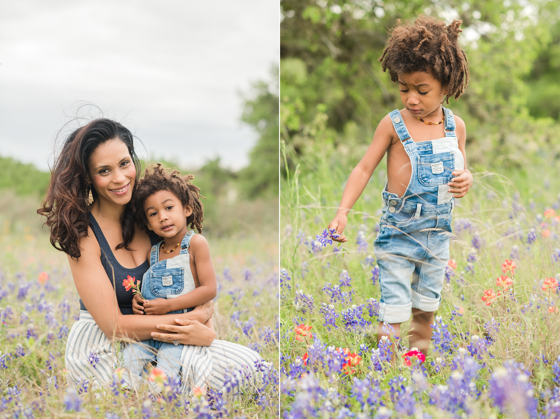mom-son-field-flowers-dripping-springs-kid-photography