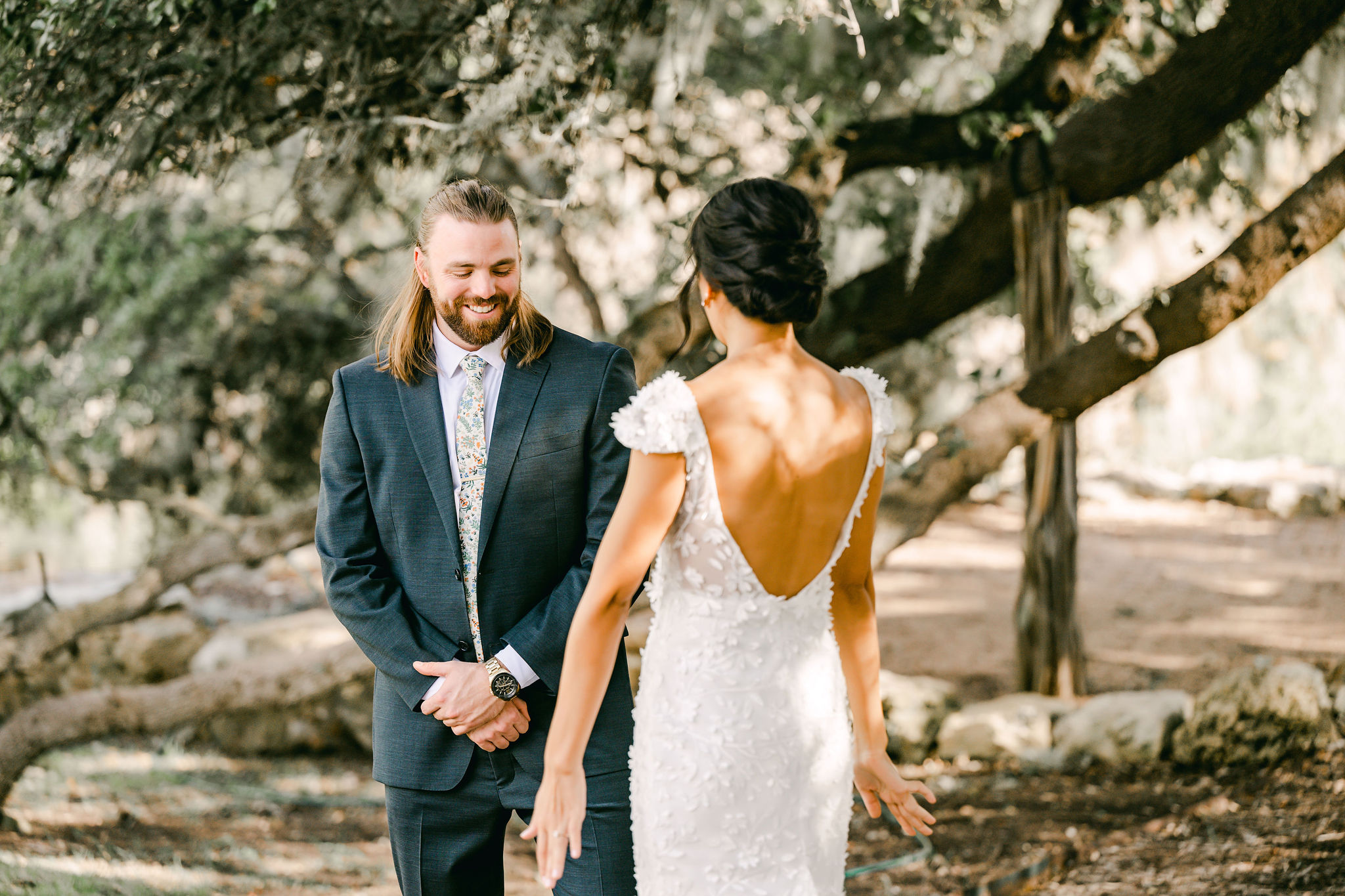 first-look-spring-branch-wedding-photographer