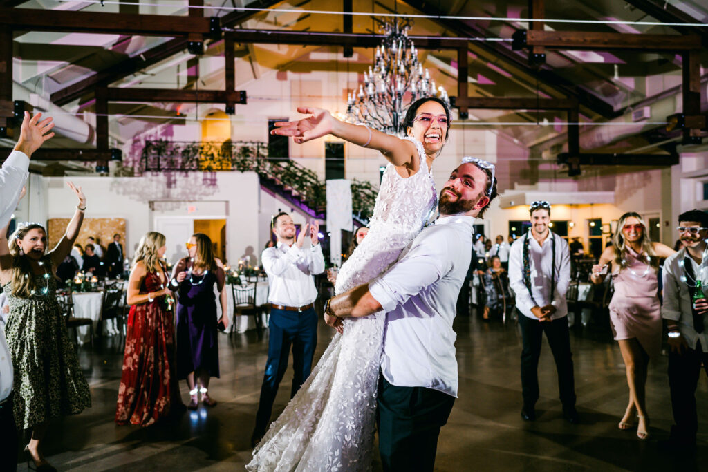 bride-and-groom-party-on-dance-floor-austin-weddings