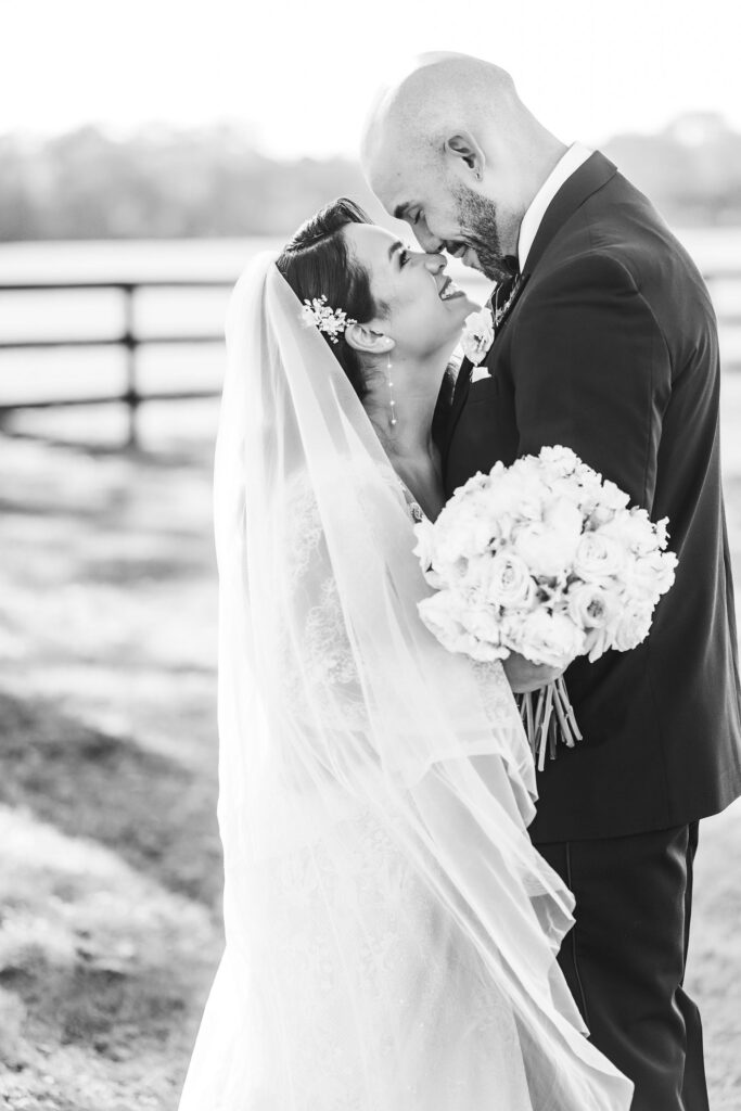 black-white-bride-groom-portrait-Austin-weddings