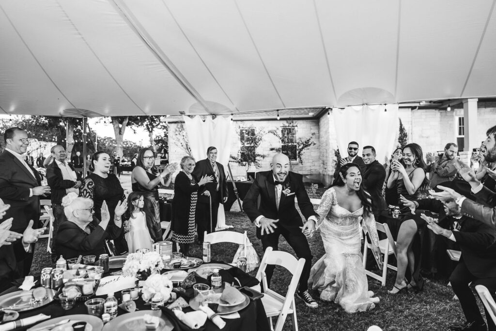 Bride-groom-grand-entrance-Austin-wedding