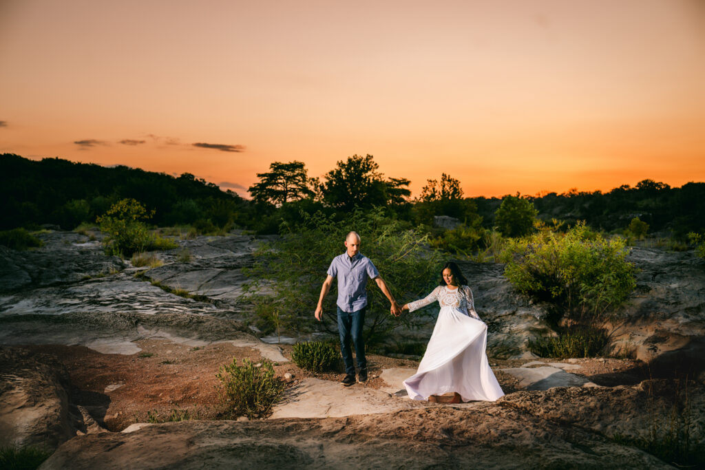 Sunset-maternity-photos-austin-dripping-springs