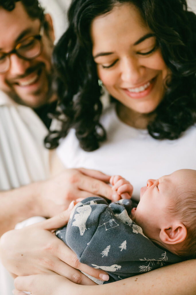 ATX newborn photographer documenting real family moments at home