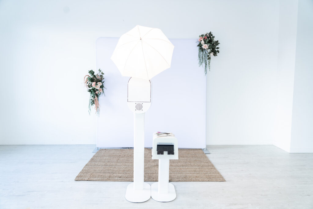 photo booth rental setup